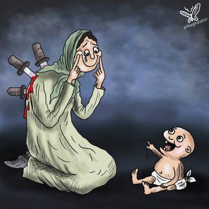 پروانه ایزدخواست کاریکاتوریست  مشهور روز مادر را سوژه جدیدترین اثر خود کرد.