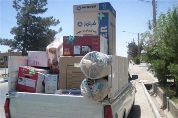 ۲۹ سری جهیزیه به نوعروسان در میاندوآب اهدا شد