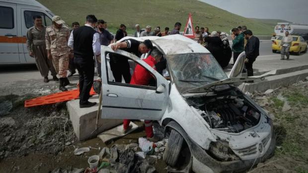 جزئیات سانحه دهشتناک رانندگی در محور پیرانشهر به نقده